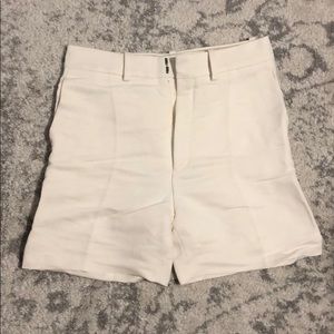 Chloe high waisted cream shorts